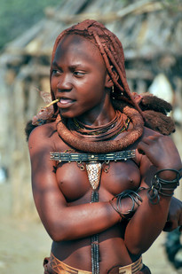 Naked tribe women, black african..
